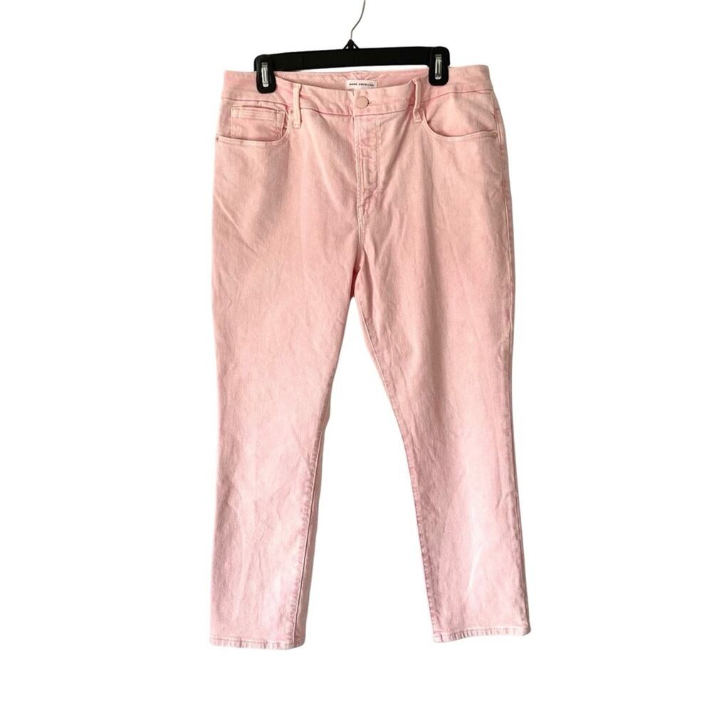 Good American Good Classic High Rise Rose Quartz Pink Women's Jeans 14/32
